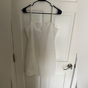 Oak and Fort Knitted White Dress